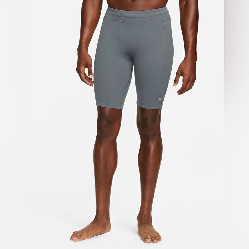 Nike Shorts Yoga Dri Fit Infinalon Training Tight Grey
